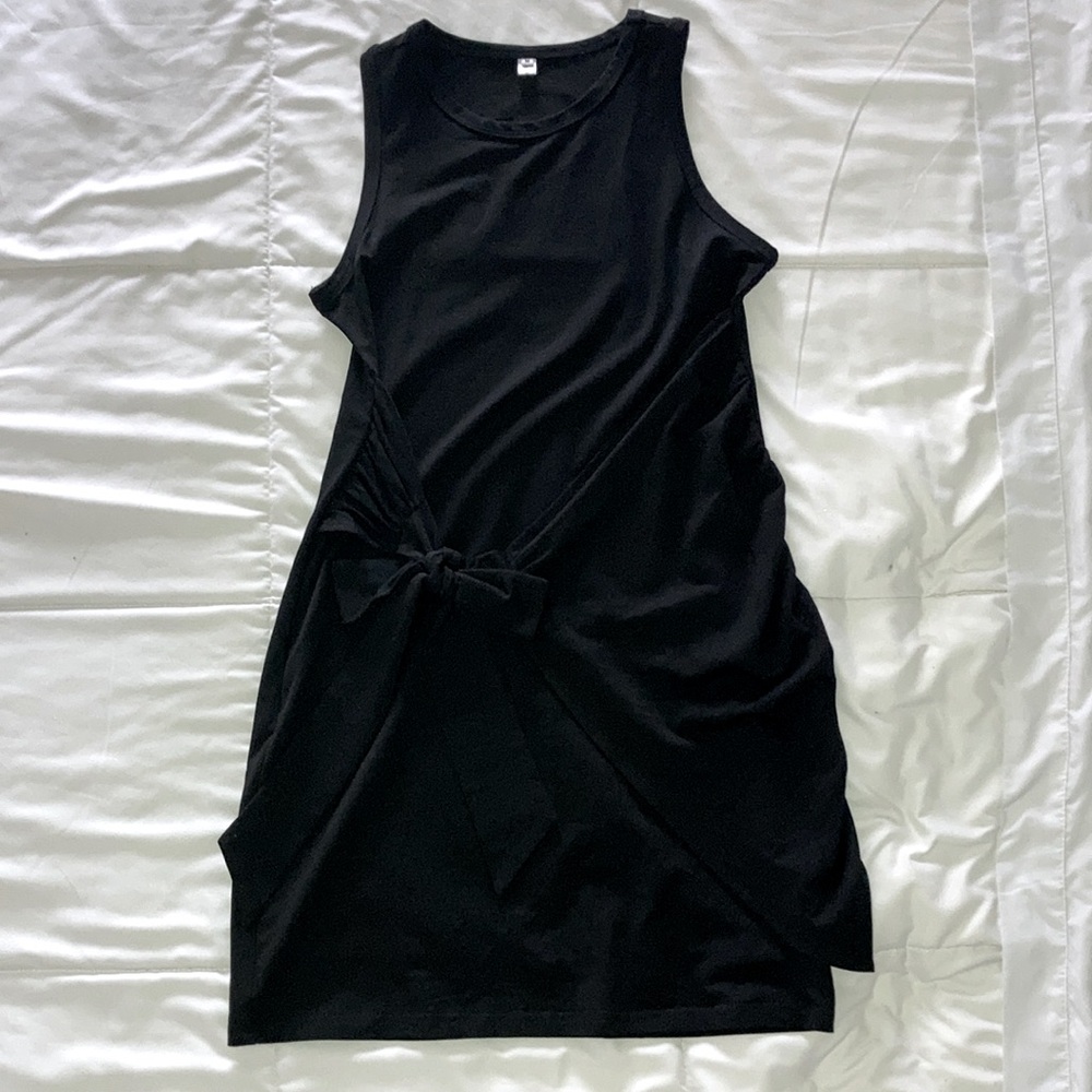 Ladies Mini Faux Wrap Dress